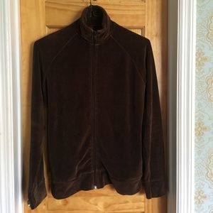 H&M Brown Velour track jacket